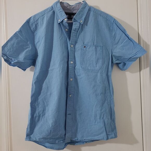 Tommy Hilfiger Classic Plaid Shirt Sz Large - Picture 2 of 4